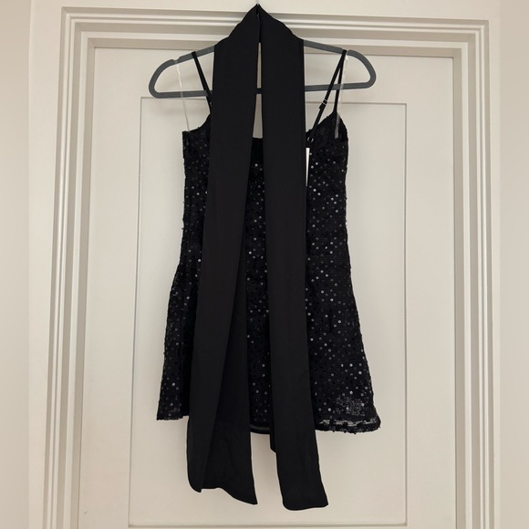 peppermayo black sequin mini dress - Picture 9 of 9